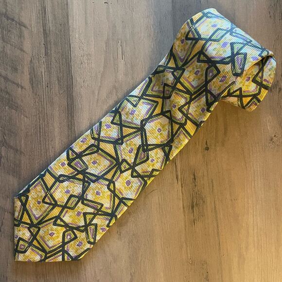 Missoni Men’s Abstract Print Silk Tie - Picture 1 of 4